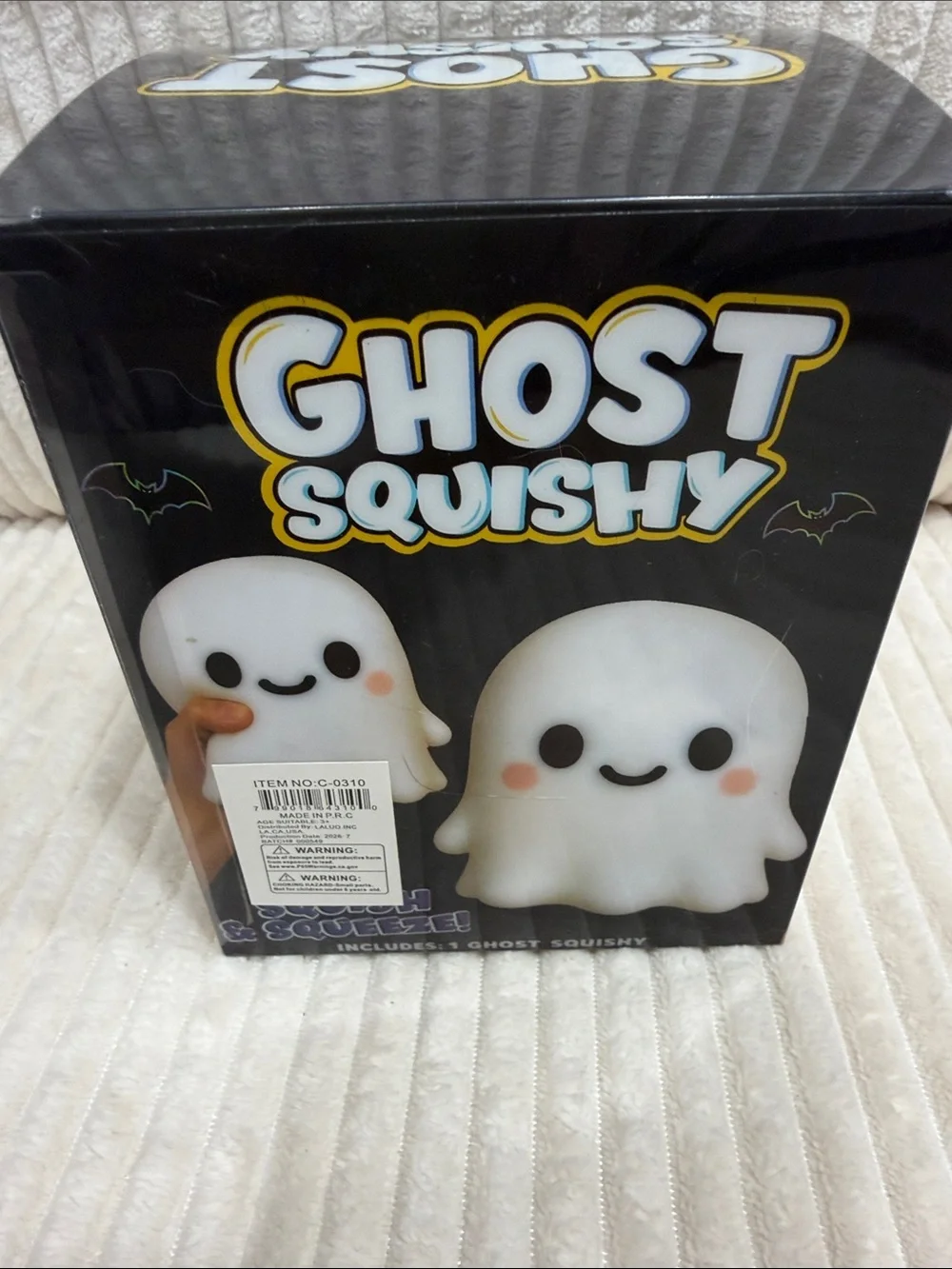 Large Ghost Squishy. So soft! 6” tall.